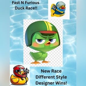 Fast N Furious Lucky Duck Designer Race! Lucky Ducky with a Spin!!